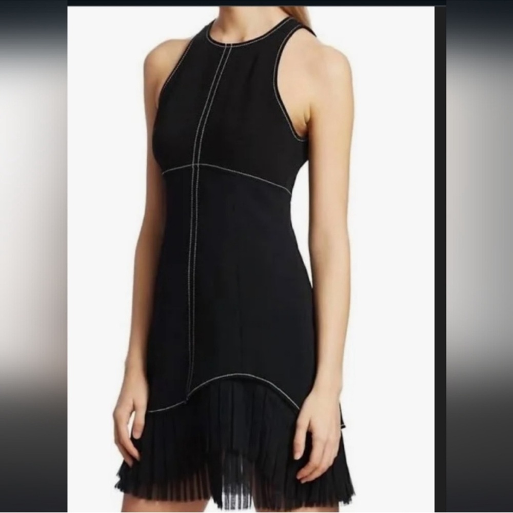 Cinq a Sept Black Halter “Cathy” Mini Dress